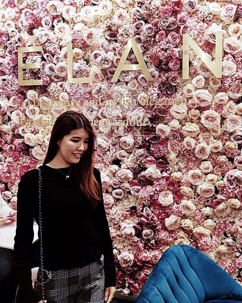 Elan Cafe Brompton Road - floral wall