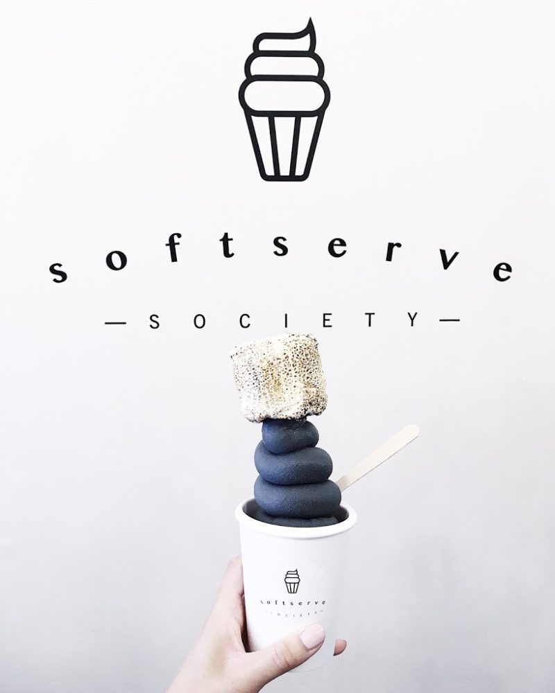 Charcoal Ice Cream Delights – Discover Soft Serve Society, London