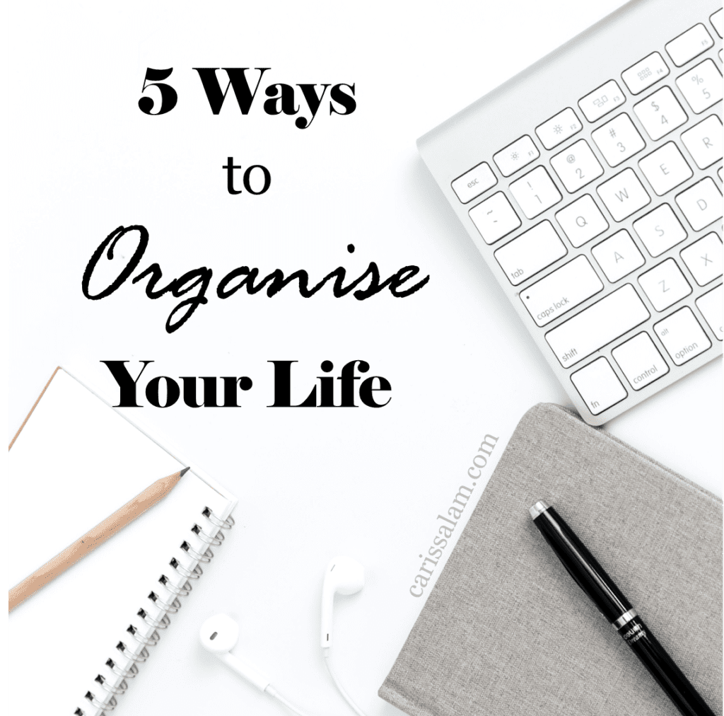 5 ways to organise your life cover